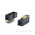 Encabezado de caja de 2.54 mm Ángulo recto Dual fila